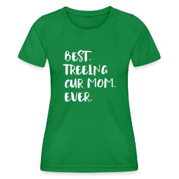 Treeing Cur Maman - T-shirt sport Femme - vert - Devant - AI Model Female 172 dark (172cm)