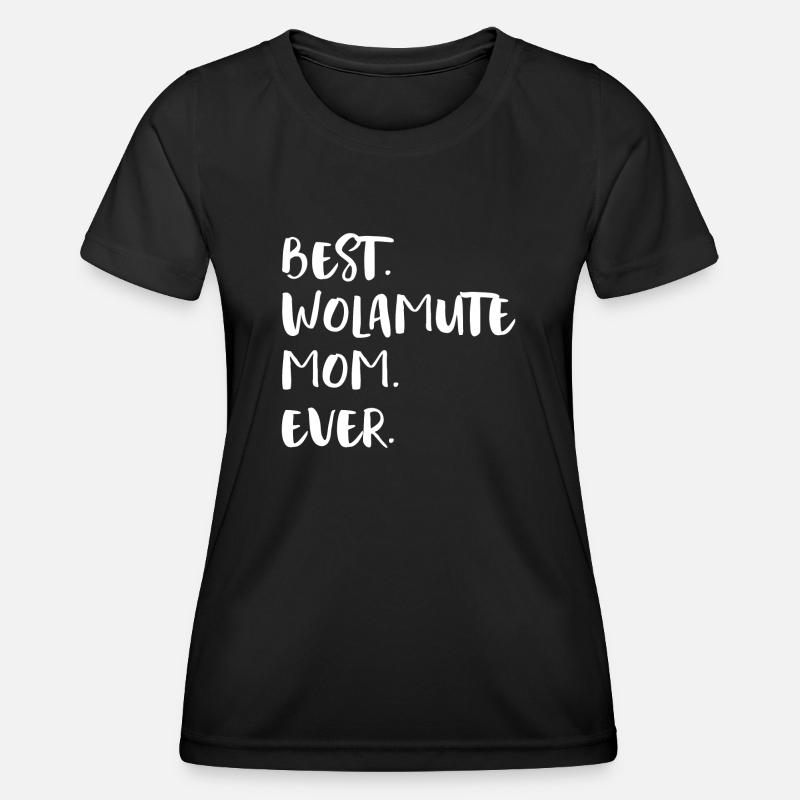 Wolamute Mom - Women's Functional T-Shirt - black