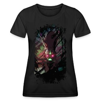 Robot Pope - Style de rue - T-shirt sport Femme - noir - Devant - AI Model Female 172 light (172cm)