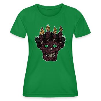 Bright Darkness - Frauen Funktions-T-Shirt - Kelly Green - Vorne - AI Model Female 172 dark (172cm)
