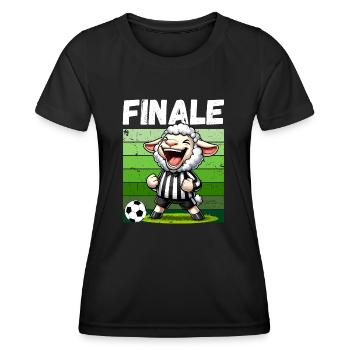 Fußball Finale Fußballfan Fußballspieler Lustig - Frauen Funktions-T-Shirt - Schwarz - Vorne - AI Model Female 172 light (172cm)