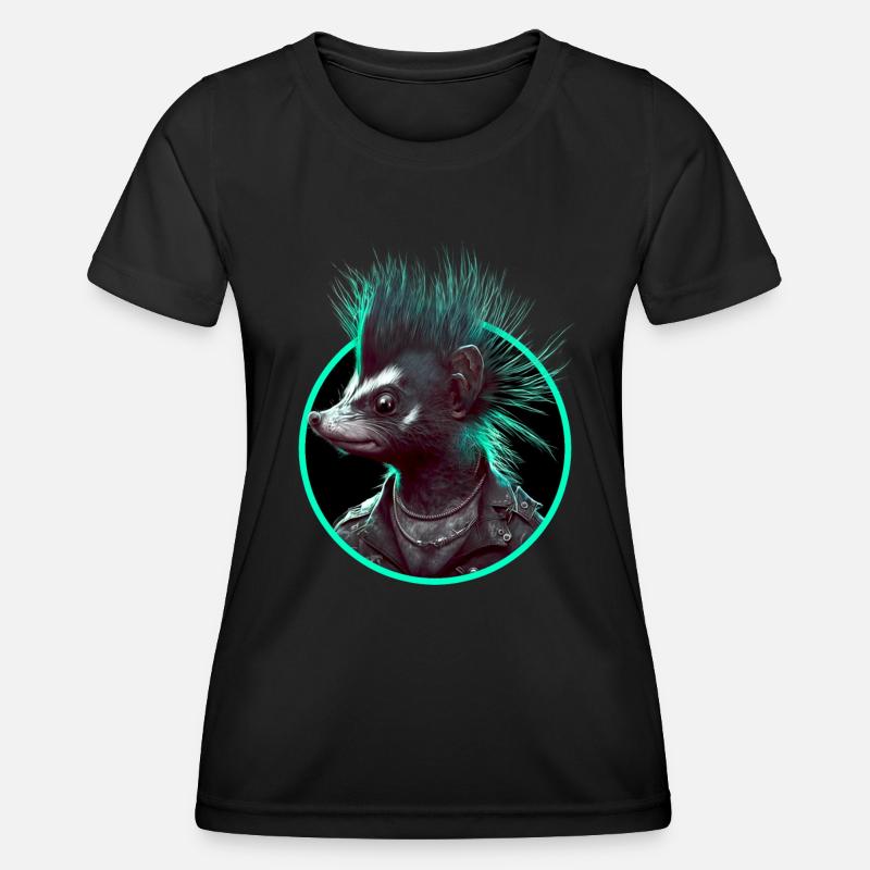 Punk skunk - Women's Functional T-Shirt - black