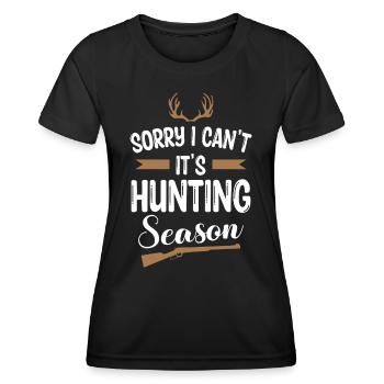 Drôle de chasse - T-shirt sport Femme - noir - Devant - AI Model Female 172 light (172cm)