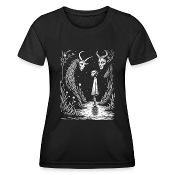 girl - Frauen Funktions-T-Shirt - Schwarz - Vorne - AI Model Female 172 light (172cm)