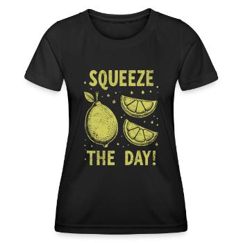 Squeeze - Frauen Funktions-T-Shirt - Schwarz - Vorne - AI Model Female 172 light (172cm)