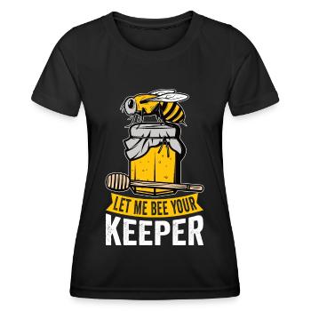 apiculteur apiculteur abeilles mellifères apiculture - T-shirt sport Femme - noir - Devant - AI Model Female 172 light (172cm)