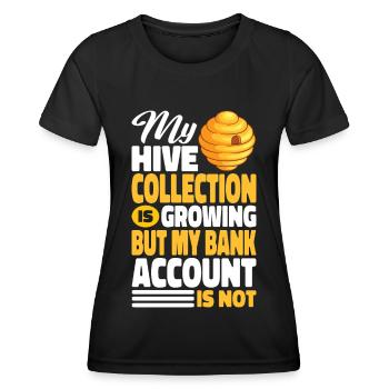 beekeeper beekeeper bees honey bee beekeeping - Women's Functional T-Shirt - black - Front - AI Model Female 172 light (172cm)
