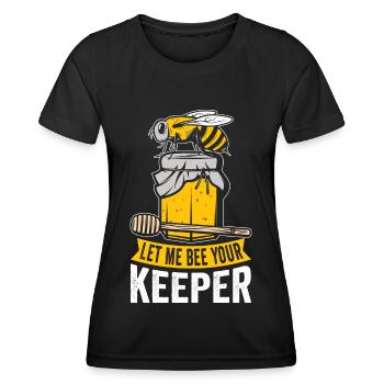 beekeeper beekeeper bees honey bee beekeeping - Women's Functional T-Shirt - black - Front - AI Model Female 172 light (172cm)