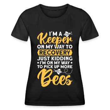 Beekeepers Bees Honey bees Beekeeping - Women's Functional T-Shirt - black - Front - AI Model Female 172 light (172cm)