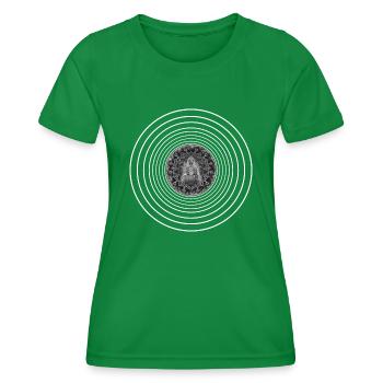 Buddha Energy - Women's Functional T-Shirt - kelly green - Front - AI Model Female 172 dark (172cm)