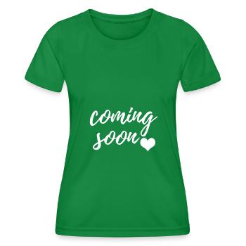 grossesse - T-shirt sport Femme - vert - Devant - AI Model Female 172 dark (172cm)