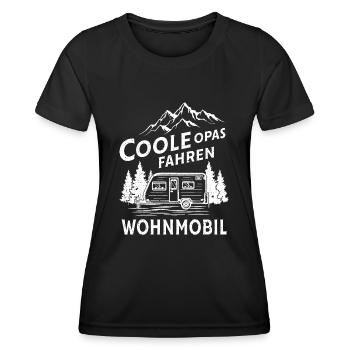 Wohnmobil - Frauen Funktions-T-Shirt - Schwarz - Vorne - AI Model Female 172 light (172cm)