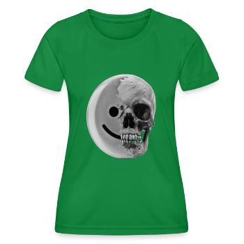 smiley-Kohle - Frauen Funktions-T-Shirt - Kelly Green - Vorne - AI Model Female 172 dark (172cm)