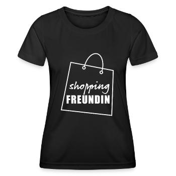 Shopping girlfriend white - Women's Functional T-Shirt - black - Front - AI Model Female 172 light (172cm)