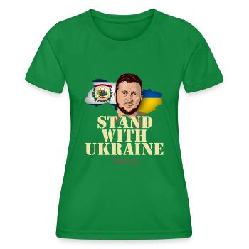 Ukraine West Virginia - Frauen Funktions-T-Shirt - Kelly Green - Vorne - AI Model Female 172 dark (172cm)