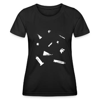 Pyro Collection - Frauen Funktions-T-Shirt - Schwarz - Vorne - AI Model Female 172 light (172cm)