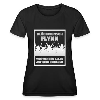 Abschluss Flynn - Frauen Funktions-T-Shirt - Schwarz - Vorne - AI Model Female 172 light (172cm)