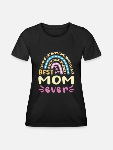 Best Mom ever -beste Mutter design - Frauen Funktions-T-Shirt - Schwarz