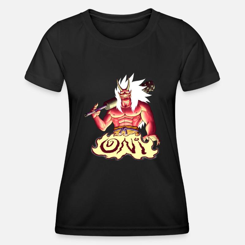 Red Oni - Women's Functional T-Shirt - black
