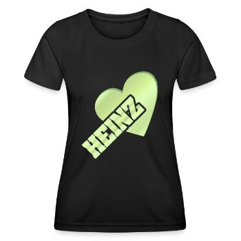 Liebe für Heinz Gold Love - Frauen Funktions-T-Shirt - Schwarz - Vorne - AI Model Female 172 light (172cm)