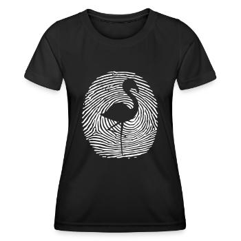 Empreinte ADN de Flamingo Flamingo - T-shirt sport Femme - noir - Devant - AI Model Female 172 light (172cm)