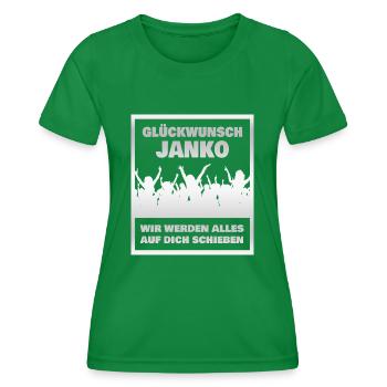 Kollege Janko - Frauen Funktions-T-Shirt - Kelly Green - Vorne - AI Model Female 172 dark (172cm)