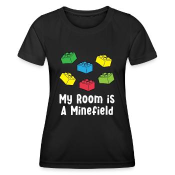 Brick Builder Brick Building Master Builder - Women's Functional T-Shirt - black - Front - AI Model Female 172 light (172cm)