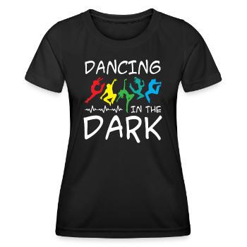 Danser dans le noir - T-shirt sport Femme - noir - Devant - AI Model Female 172 light (172cm)