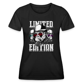 Limited Deluxe Edition DJ Gorilla Design - Women's Functional T-Shirt - black - Front - AI Model Female 172 light (172cm)