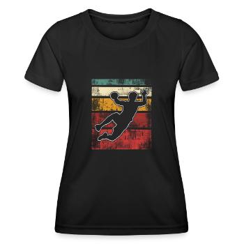 Handball Handballeur - T-shirt sport Femme - noir - Devant - AI Model Female 172 light (172cm)
