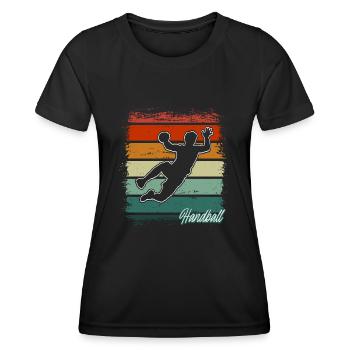 Handballeur Handballeur - T-shirt sport Femme - noir - Devant - AI Model Female 172 light (172cm)
