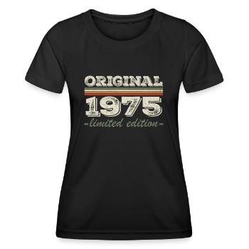 Legende seit 1975 Geboren 1975 Geburtstag 1975 - Frauen Funktions-T-Shirt - Schwarz - Vorne - AI Model Female 172 light (172cm)