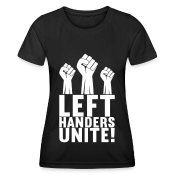 Gaucher - T-shirt sport Femme - noir - Devant - AI Model Female 172 light (172cm)