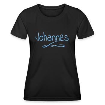 Gift for John - Women's Functional T-Shirt - black - Front - AI Model Female 172 light (172cm)