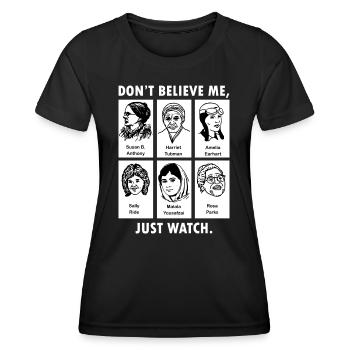 Feminist - Women's Functional T-Shirt - black - Front - AI Model Female 172 light (172cm)