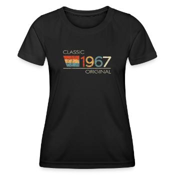 1967 Birthday Classic Original - Women's Functional T-Shirt - black - Front - AI Model Female 172 light (172cm)
