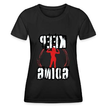 Keep going woman REVERSE - Women's Functional T-Shirt - black - Front - AI Model Female 172 light (172cm)
