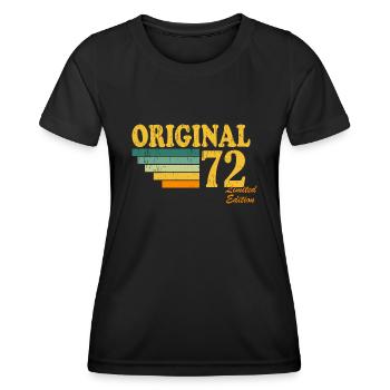 Jahrgang 1972 Vintage Retro Geburtstag Geschenk - Frauen Funktions-T-Shirt - Schwarz - Vorne - AI Model Female 172 light (172cm)