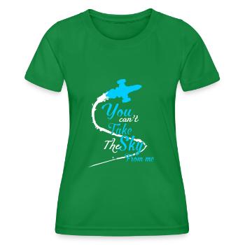 Glühwürmchenkote Du kannst mir den Himmel nicht nehmen - Frauen Funktions-T-Shirt - Kelly Green - Vorne - AI Model Female 172 dark (172cm)