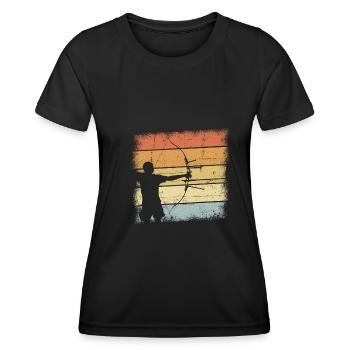 Archery - Women's Functional T-Shirt - black - Front - AI Model Female 172 light (172cm)