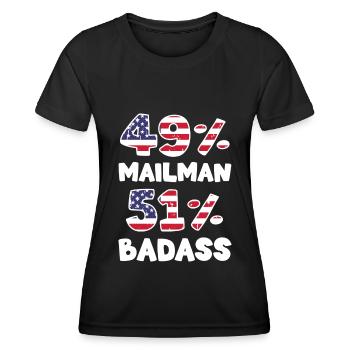 Post Letter Carrier Parcels - Women's Functional T-Shirt - black - Front - AI Model Female 172 light (172cm)