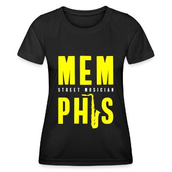 Musiciens, Artistes, Mode de vie, Artistes - T-shirt sport Femme - noir - Devant - AI Model Female 172 light (172cm)