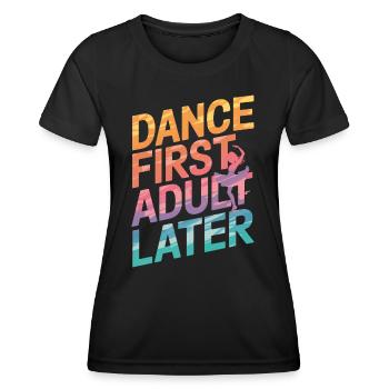 Tanzen Tänzer Tanzen - Frauen Funktions-T-Shirt - Schwarz - Vorne - AI Model Female 172 light (172cm)