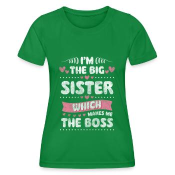 Sibling Love Offspring Child - Women's Functional T-Shirt - kelly green - Front - AI Model Female 172 dark (172cm)