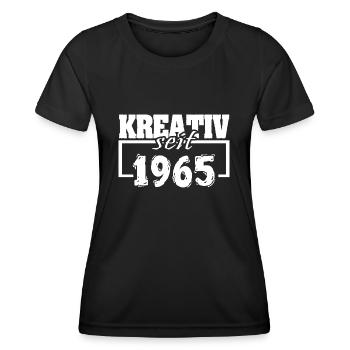 Schauspielerin 1965 - Frauen Funktions-T-Shirt - Schwarz - Vorne - AI Model Female 172 light (172cm)