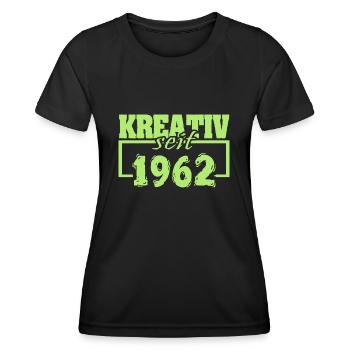 1962 - Frauen Funktions-T-Shirt - Schwarz - Vorne - AI Model Female 172 light (172cm)