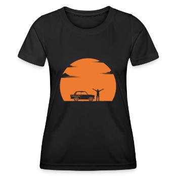 Coucher du soleil (Édition ) - T-shirt sport Femme - noir - Devant - AI Model Female 172 light (172cm)