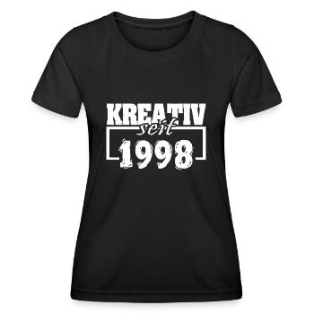 Schauspielerin 1998 - Frauen Funktions-T-Shirt - Schwarz - Vorne - AI Model Female 172 light (172cm)