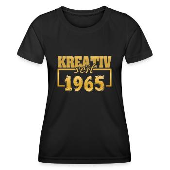 1965 - T-shirt sport Femme - noir - Devant - AI Model Female 172 light (172cm)