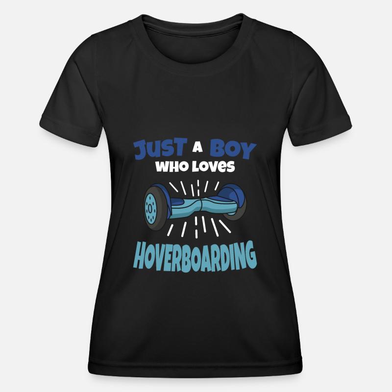 Hoverboard Boy Gift Idea - Women's Functional T-Shirt - black
